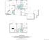 Detailed floor plan showcasing the layout and dimensions of the home's two floors with room dimensions at 7000 Highland Dr, Lakewood, CO 80214