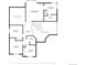 Detailed floor plan showcasing the layout of the second floor and room dimensions at 9574 Las Colinas Dr, Lone Tree, CO 80124