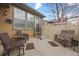 Private back patio is perfect for entertaining or relaxing and enjoying the outdoors at 8555 W Quarles Pl, Littleton, CO 80128