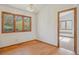 Cozy dining room with hardwood floors and natural lighting from the window at 53 Taylor Ct, Castle Rock, CO 80104