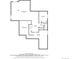 Detailed basement floor plan showcasing the layout of the recreation room, bedroom, office, and bathroom at 12628 Bayshore St, Firestone, CO 80504