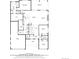 Detailed floor plan showcasing the layout of the primary bedroom, kitchen, dining, and living areas at 12628 Bayshore St, Firestone, CO 80504
