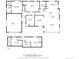 Detailed floor plan showcasing the layout of the home, including room dimensions and locations at 11640 W 13Th Ave, Lakewood, CO 80401