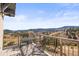 Balcony overlooking a valley with seating perfect for enjoying scenic views at 156 S Lookout Mountain Rd, Golden, CO 80401