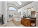 Bathroom featuring a soaking tub and a vanity with good lighting at 156 S Lookout Mountain Rd, Golden, CO 80401