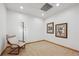 Cozy room featuring neutral carpet, recessed lighting, chair, and framed wall art at 156 S Lookout Mountain Rd, Golden, CO 80401