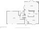 Layout of the first floor showing the kitchen, living room, Gathering room, laundry and garage at 4631 Ashfield Dr, Boulder, CO 80301