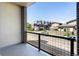 This outdoor balcony offers neighborhood views and modern railings at 22 Oneida Ct, Denver, CO 80230
