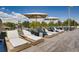 Relaxing rooftop deck with lounge chairs and umbrellas at 4200 W 17Th Ave # 49, Denver, CO 80204