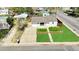 An aerial view of a lovely single-story house showcasing its lawn and convenient location at 795 Moline St, Aurora, CO 80010