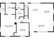 Detailed floor plan showcasing the layout of the first floor at 1888 S Filbert Ct, Denver, CO 80222