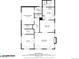 Detailed floor plan showcasing the layout of the home, including the primary bedroom, kitchen, and living area at 4495 Utica St, Denver, CO 80212