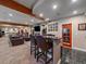 Finished basement with bar, seating, and entertainment area, perfect for gatherings at 2817 Keystone Dr, Evergreen, CO 80439