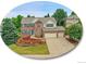 Charming two-story brick home with a three-car garage and beautifully landscaped front yard at 8646 Fawnwood Dr, Castle Pines, CO 80108