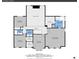 Second-floor floorplan showing the layout of bedrooms, bathrooms, and laundry room at 8646 Fawnwood Dr, Castle Pines, CO 80108