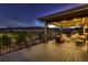 Spacious outdoor deck with comfortable seating, mountain views, and ample room for entertaining at 8661 Hunters Hill Ln, Littleton, CO 80125