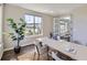 Office space featuring views of mountains, desk, and stylish décor at 8661 Hunters Hill Ln, Littleton, CO 80125