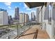 Cozy balcony overlooking the city skyline at 2020 Arapahoe St # 970, Denver, CO 80205