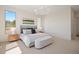 Serene bedroom with neutral tones, large windows, and stylish furnishings at 6176 Oxford Peak Ln, Castle Rock, CO 80108