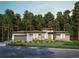 Charming exterior view of a single-story home surrounded by lush greenery at 6176 Oxford Peak Ln, Castle Rock, CO 80108