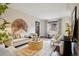 Chic living room featuring stylish decor, modern furniture, and hardwood floors at 2459 S Corona St, Denver, CO 80210