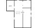 Basement floor plan showcasing the layout of the basement, with a storage area and spacious open area at 7390 Rafter Rd, Franktown, CO 80116