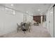 Finished basement with a living area, seating, and modern decor at 2569 Forest St, Denver, CO 80207