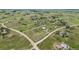 Expansive aerial view of a property surrounded by green fields and scattered houses in a rural community at 34586 Morgan Trl, Elizabeth, CO 80107
