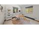 Bright home office featuring white shelving, neutral tones, and modern décor at 812 Aspen Rd, Golden, CO 80401