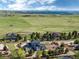 Scenic aerial view of the property with mountain views and beautiful surrounding landscape at 5181 Appleton Way, Castle Rock, CO 80104