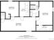 Floorplan of the basement, showing bedrooms, utility area, bathroom and large basement area at 10563 Pierson Cir, Broomfield, CO 80021