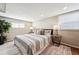 Well-lit bedroom with modern decor, a comfortable bed, neutral rug, and a window at 1955 Ingalls St, Lakewood, CO 80214