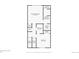 Floorplan showing the bedrooms, bathrooms, closets, and stairs to the home on the third floor at 3150 Vallejo St, Denver, CO 80211