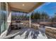 Covered patio with built-in grill for perfect outdoor cooking and entertaining at 10761 Hillsboro Cir, Parker, CO 80134