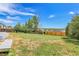 Expansive yard offering endless possibilities for outdoor activities and landscaping projects at 7610 S Garland St, Littleton, CO 80128