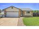 Charming single-story home featuring a well-maintained front yard, attached garage and inviting entrance at 7610 S Garland St, Littleton, CO 80128