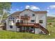 Multi-level deck that overlooks the vast backyard at 7289 Stroh Rd, Parker, CO 80134