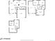 Detailed floor plan showcasing the layout of a multi-story home with clear room dimensions at 9032 W Arizona Dr, Lakewood, CO 80232