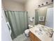 Clean bathroom with shower and updated fixtures at 23080 York Ave, Parker, CO 80138
