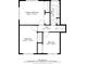 Floorplan with primary and additional bedrooms with a hall and bathroom at 29827 Gigi Rd, Evergreen, CO 80439