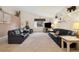 Spacious living room featuring neutral walls, plush carpets, and comfortable seating at 22070 Day Star Dr, Parker, CO 80138