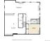 Basement floorplan with rec room, eat-in kitchen, bedroom, bathroom, and utility room dimensions and layout at 34827 E 7Th Ave, Watkins, CO 80137