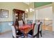 Formal dining room featuring a hutch and chandelier, ideal for hosting dinner parties and creating lasting memories at 34827 E 7Th Ave, Watkins, CO 80137