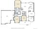 Detailed floor plan showcasing the layout of the home including the primary bedroom, living room, and kitchen at 34827 E 7Th Ave, Watkins, CO 80137