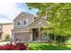 Inviting two-story home with a covered front porch, attached garage, and well-manicured lawn, perfect for Gathering living at 5400 Perth St, Denver, CO 80249
