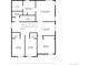 Upstairs floor plan displaying bedrooms, bathrooms, walk-in closets, laundry, and sitting room, highlighting the layout at 5400 Perth St, Denver, CO 80249