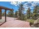 Cozy deck with views of lush greenery, perfect for enjoying nature at 135 Poorman Rd Rd, Boulder, CO 80302