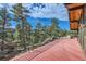 Spacious deck with mountain views, ideal for outdoor entertaining and relaxation at 135 Poorman Rd Rd, Boulder, CO 80302