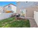 A cozy backyard featuring a well-maintained lawn, a patio area, and a privacy fence at 20017 E 48Th Pl, Denver, CO 80249