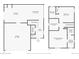 Floor plans featuring the layout of the first and second stories at 20017 E 48Th Pl, Denver, CO 80249